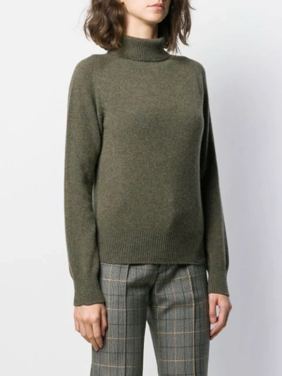 Shop Ymc You Must Create Rollneck Knit Sweater In Green