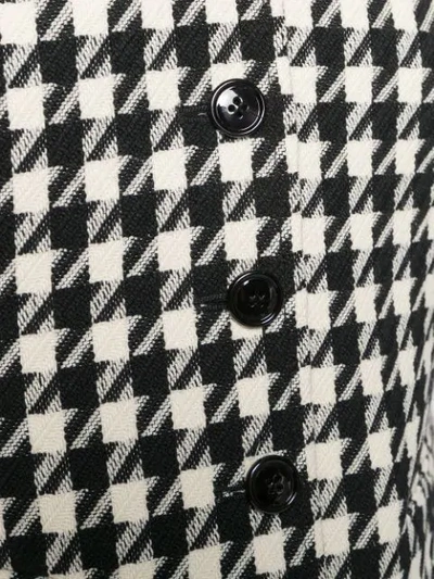 Shop Gucci Houndstooth Single-breasted Waistcoat In White
