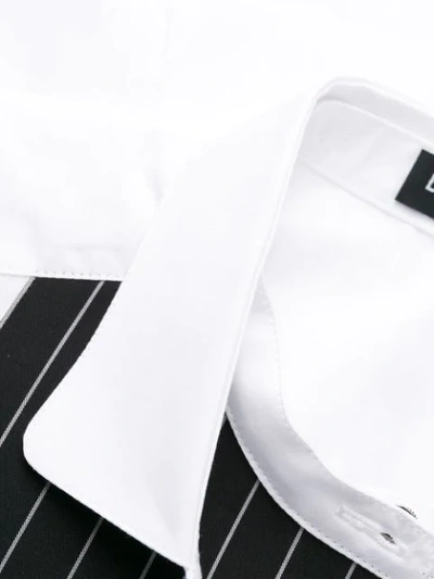 Shop Dolce & Gabbana Contrasting Plastron Tuxedo Shirt In White