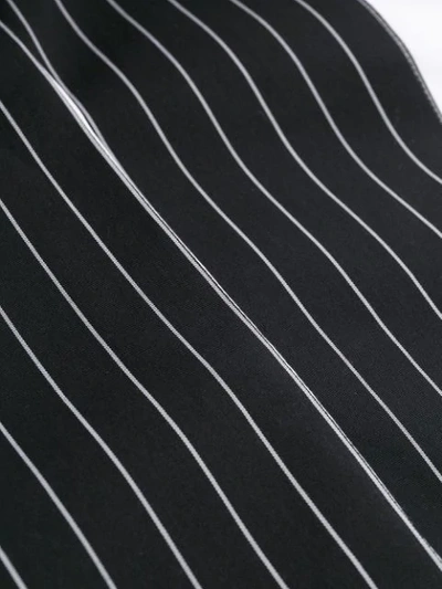 Dolce & Gabbana Paneled Pinstriped Cotton-poplin Shirt In White