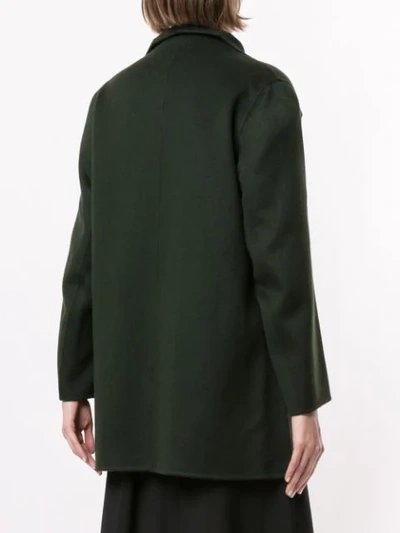 Shop Anteprima Wrap Front Jacket In Green