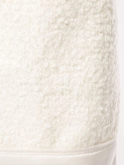 Shop N°21 Textured Midi Pencil Skirt In White