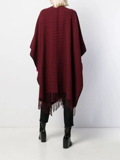 Shop Etro Checked Asymmetric In 600 Red Black