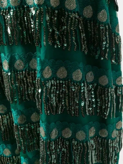 Shop Amuse Bead-embellished Maxi Skirt In Green