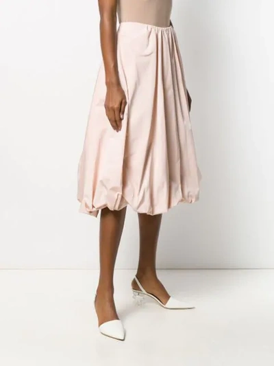 Shop Simone Rocha Puffball Midi Skirt In Pink