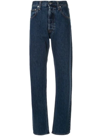 Shop Helmut Lang Straight-leg Boyfriend Jeans In Blue