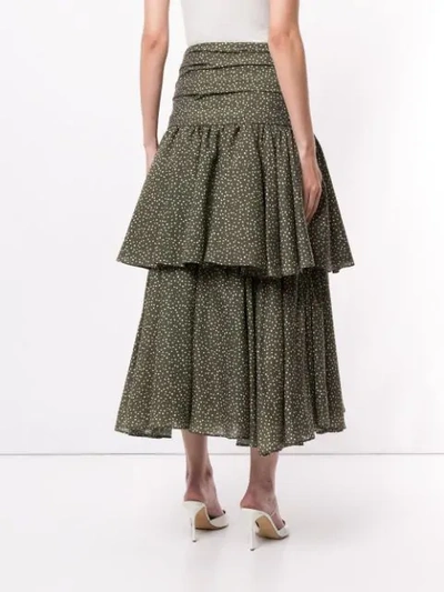 Shop Acler Suki Skirt In Green