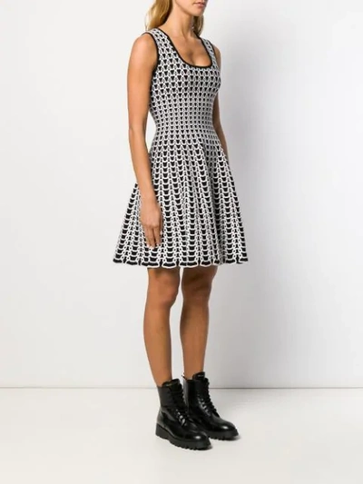 Shop Antonino Valenti Woven Heart Dress In Black