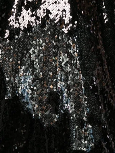 Shop Marques' Almeida Oversized Sequin-embellished Hoodie In Black