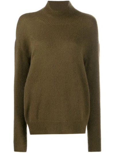 Shop Alyki Roll Neck Jumper In Green