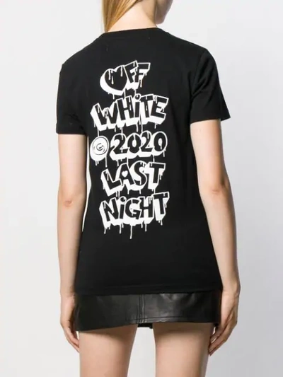 Shop Off-white Logo Print T-shirt In Black