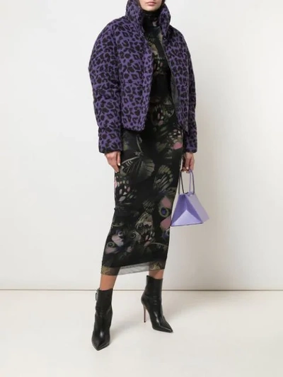 Shop Apparis Paula Puffer Coat In Purple