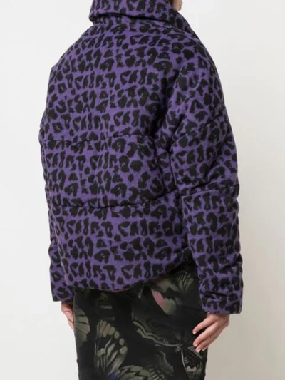 Shop Apparis Paula Puffer Coat In Purple