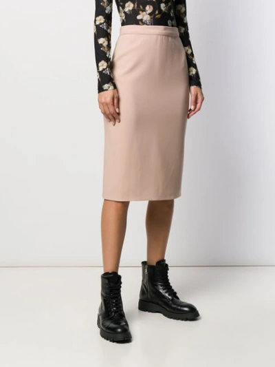 Shop Loulou Straight Midi Skirt In Pink
