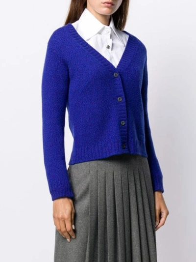 Shop Prada Klassischer Cardigan In Blue