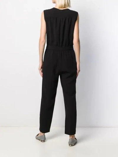 Shop Theory Jumpsuit Mit Geraffter Taille In Black