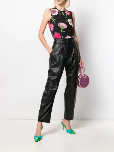 Shop Dolce & Gabbana Floral Print Vest In Black