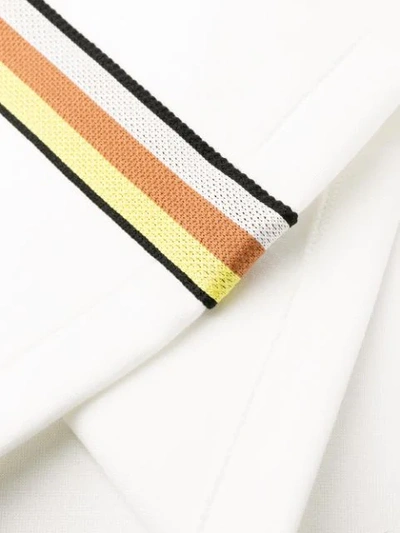 Shop Miu Miu Side Stripe Track Skirt In F0009 Bianco