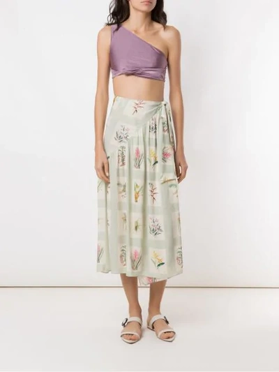 Shop Adriana Degreas Printed Beach Skirt In Multicolour