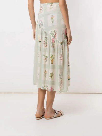 Shop Adriana Degreas Printed Beach Skirt In Multicolour