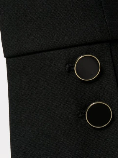 Shop Incotex Button Cuff Trousers In Black