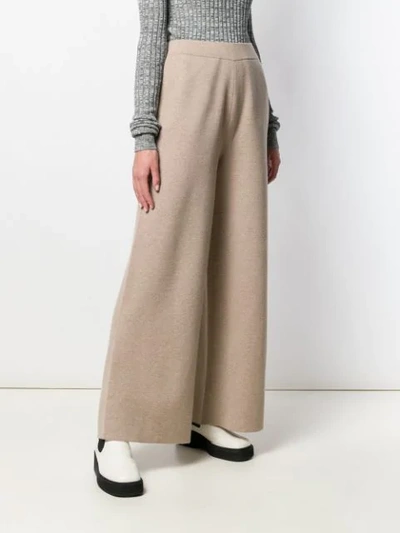 Shop Jil Sander Ausgestellte Strickhose - Nude In Neutrals