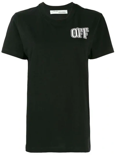 Shop Off-white Lips Printed T-shirt In Black