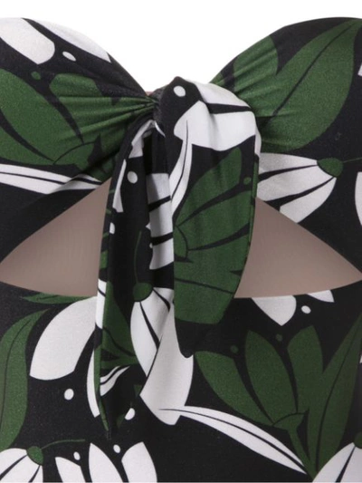 Adriana Degreas Printed Tie Knot Swimsuit In Multicolour