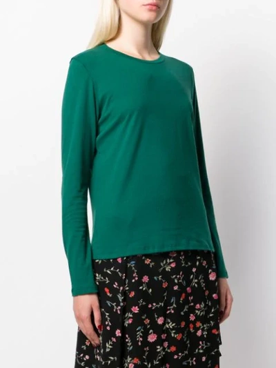 Shop Majestic Long Sleeves T-shirt In Green