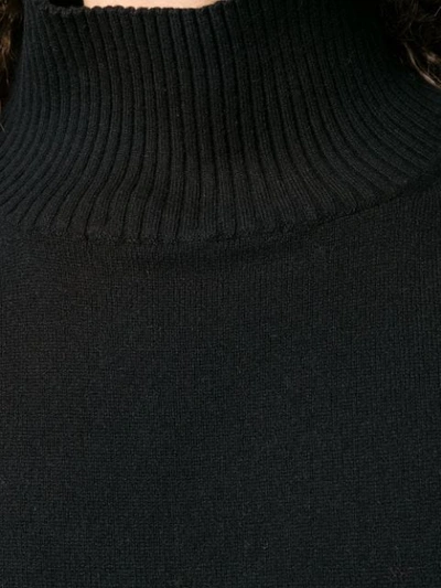 Shop Antonelli Knitted Long Sleeved Jumper In Black