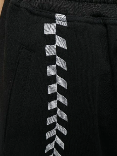 Shop Haider Ackermann Embroidered Panel Track Pants In Black