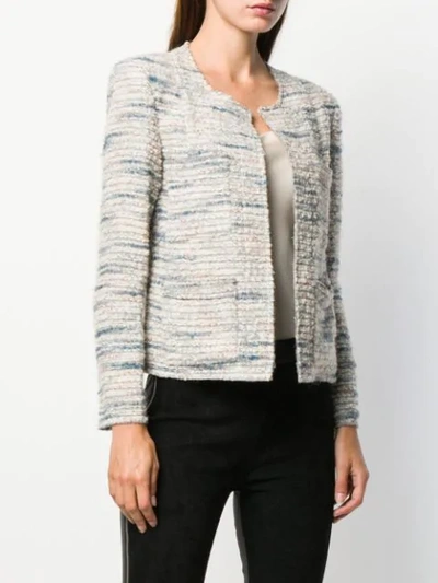 Shop Iro Embroidered Fitted Jacket - Blue