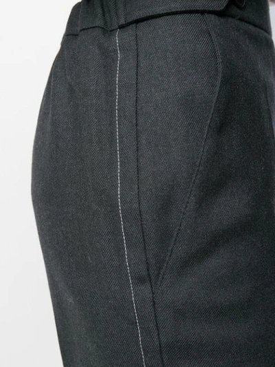 Shop Marni Kickflare Tailored Trousers In Grey