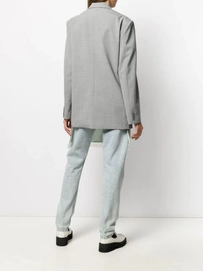 Shop Mm6 Maison Margiela Multi-wear Blazer In Grey