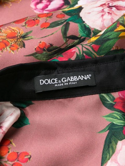 Shop Dolce & Gabbana Floral-print Dress In Pink