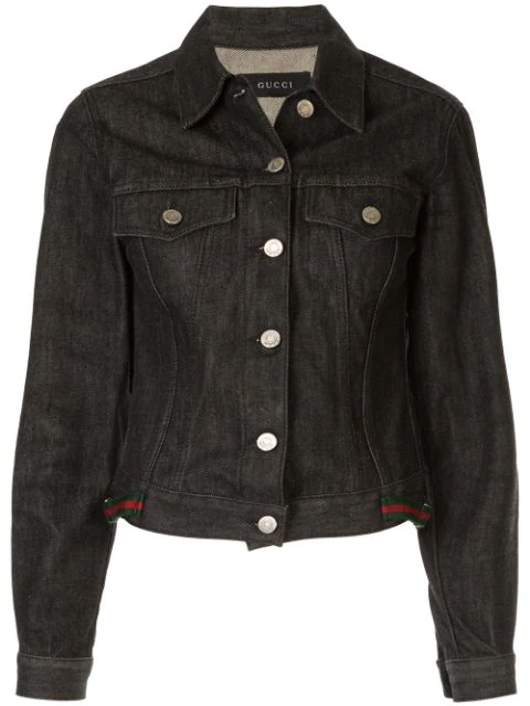 gucci black denim jacket
