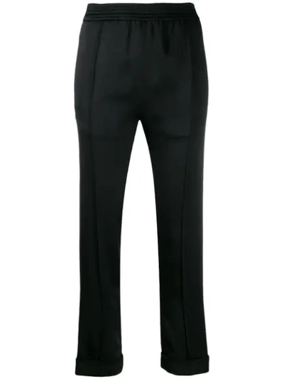 Shop Haider Ackermann High-waisted Slim-fit Trousers In Black
