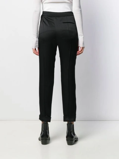 HAIDER ACKERMANN HIGH-WAISTED SLIM-FIT TROUSERS - 黑色