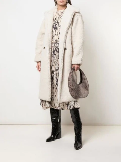 Shop Apparis Daryna Faux-shearling Coat In White