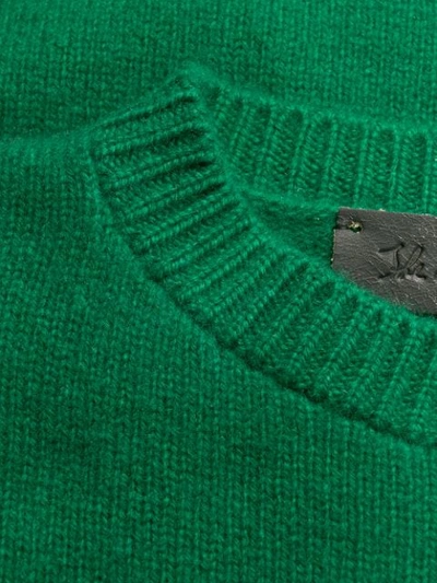 Shop The Elder Statesman Round Neck Jumper In Green