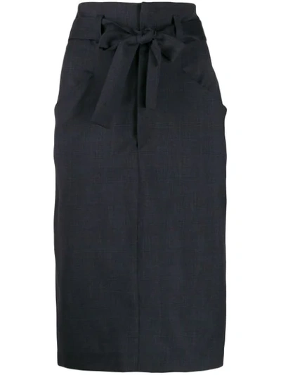 Shop Isabel Marant Étoile Pencil Skirt In Blue