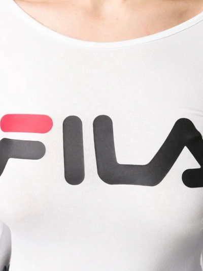 Shop Fila Logo Print Bodysuit In White