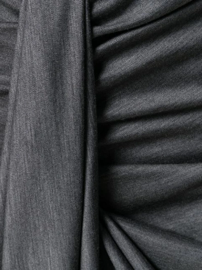 Shop Isabel Marant Datisca Draped Skirt In Grey