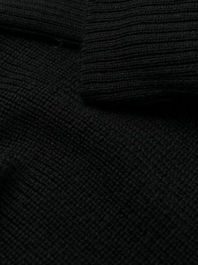 Shop Barbara Bui Ribbed Roll Neck Jumper In Black