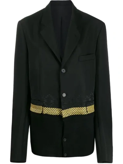 Shop Haider Ackermann Embroidered Detail Blazer In Black