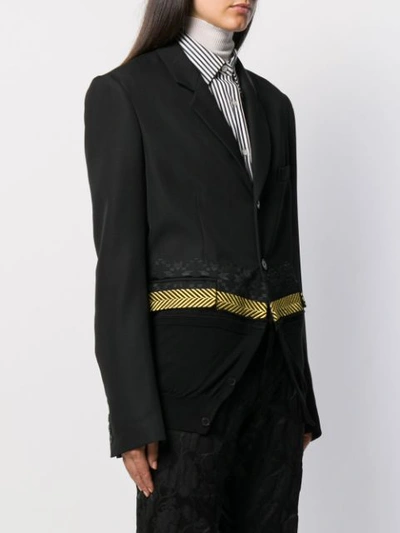 Shop Haider Ackermann Embroidered Detail Blazer In Black