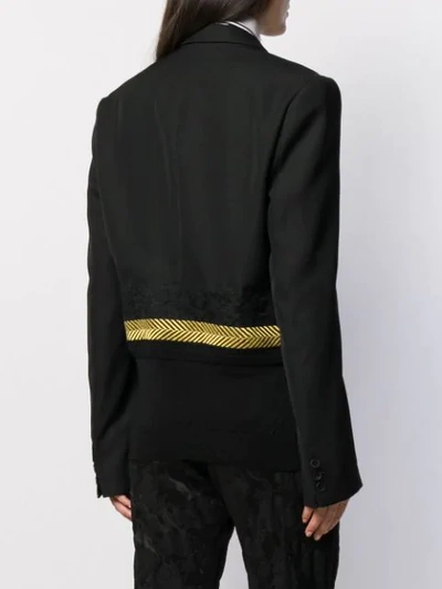 Shop Haider Ackermann Embroidered Detail Blazer In Black