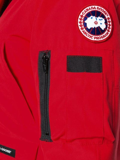 Shop Canada Goose Trimmed Hood Puffer Jacket In 11 Red