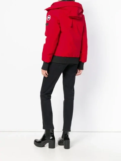 Shop Canada Goose Trimmed Hood Puffer Jacket In 11 Red