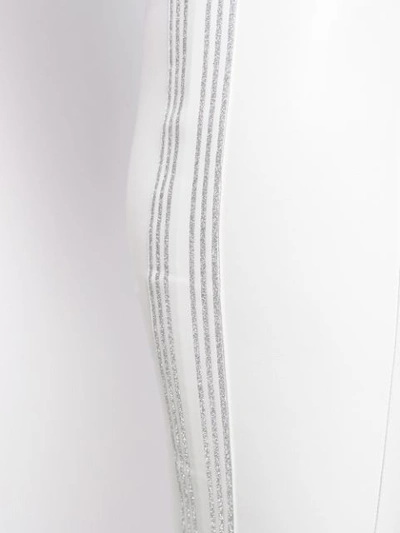 Shop Ermanno Scervino Logo High-waist Leggings In White